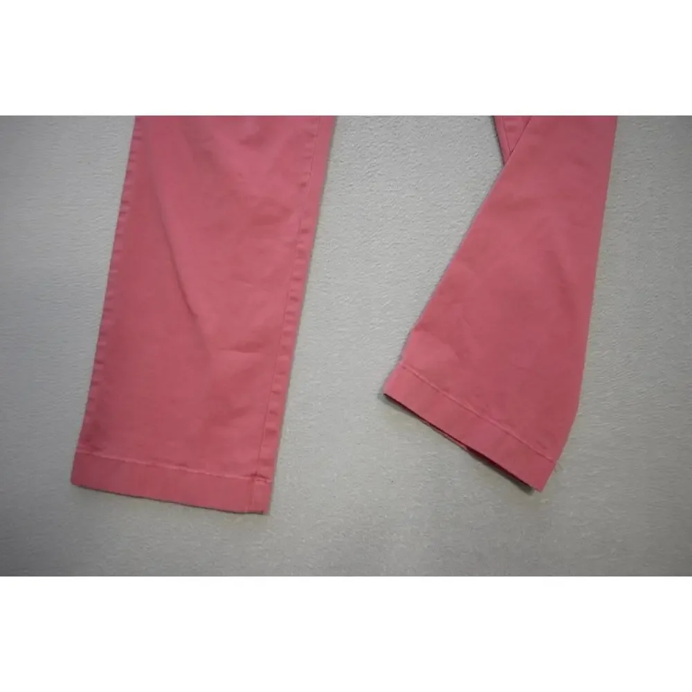 Vineyard Vines Khaki Chino Breaker Pants Stretch Pink Flat Mens Sz‎ 32 x 32